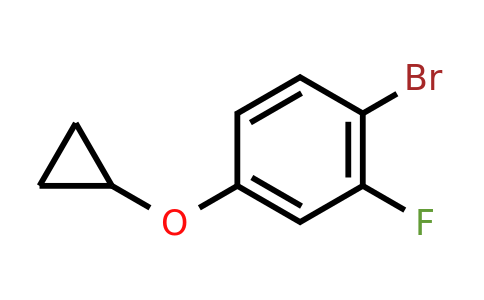 CAS 1243467-56-2 | 1-Bromo-4-cyclopropoxy-2-fluorobenzene