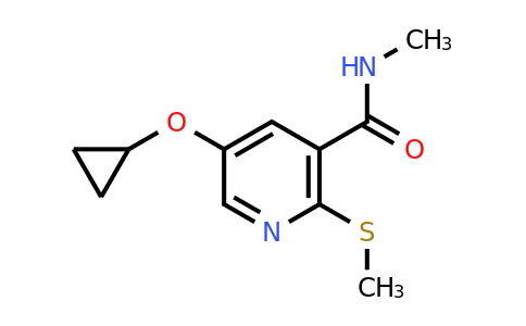 CAS 1243467-57-3 | 5-Cyclopropoxy-N-methyl-2-(methylthio)nicotinamide