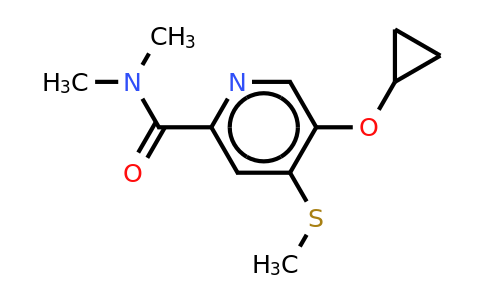 CAS 1243467-58-4 | 5-Cyclopropoxy-N,n-dimethyl-4-(methylthio)picolinamide