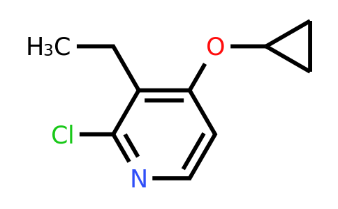 CAS 1243467-59-5 | 2-Chloro-4-cyclopropoxy-3-ethylpyridine