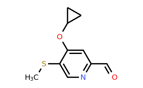 CAS 1243467-63-1 | 4-Cyclopropoxy-5-(methylsulfanyl)pyridine-2-carbaldehyde