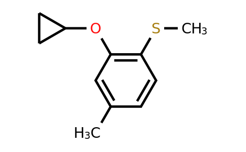CAS 1243467-77-7 | (2-Cyclopropoxy-4-methylphenyl)(methyl)sulfane
