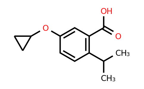 CAS 1243467-79-9 | 5-Cyclopropoxy-2-isopropylbenzoic acid