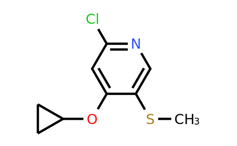 CAS 1243467-80-2 | 2-Chloro-4-cyclopropoxy-5-(methylsulfanyl)pyridine
