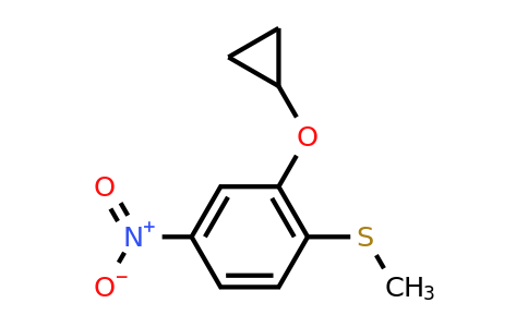 CAS 1243467-83-5 | (2-Cyclopropoxy-4-nitrophenyl)(methyl)sulfane