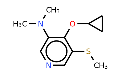 CAS 1243467-85-7 | 4-Cyclopropoxy-N,n-dimethyl-5-(methylthio)pyridin-3-amine