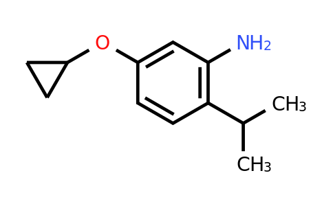 CAS 1243467-86-8 | 5-Cyclopropoxy-2-(propan-2-YL)aniline