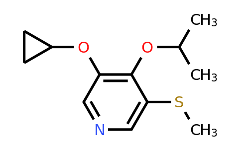 CAS 1243467-89-1 | 3-Cyclopropoxy-4-isopropoxy-5-(methylthio)pyridine