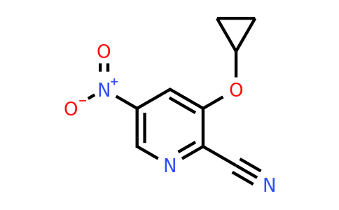 CAS 1243467-94-8 | 3-Cyclopropoxy-5-nitropicolinonitrile