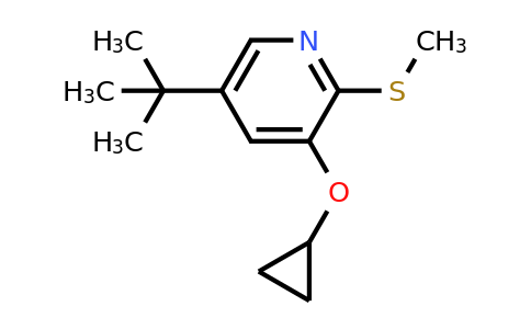 CAS 1243468-01-0 | 5-Tert-butyl-3-cyclopropoxy-2-(methylthio)pyridine