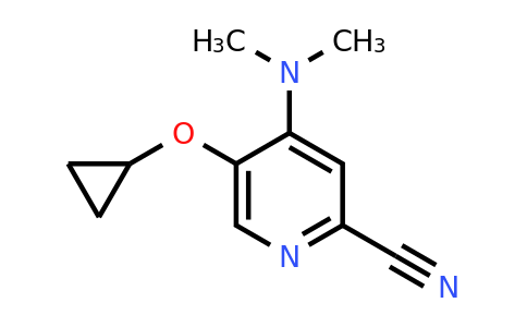 CAS 1243468-02-1 | 5-Cyclopropoxy-4-(dimethylamino)picolinonitrile