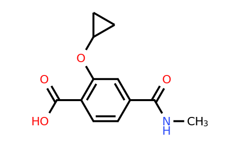 CAS 1243468-03-2 | 2-Cyclopropoxy-4-(methylcarbamoyl)benzoic acid