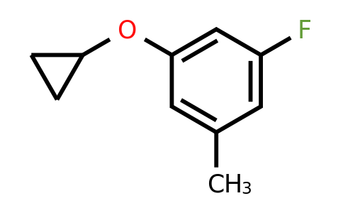 CAS 1243468-05-4 | 1-Cyclopropoxy-3-fluoro-5-methylbenzene