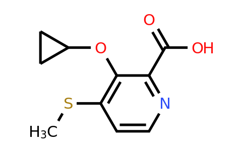 CAS 1243468-08-7 | 3-Cyclopropoxy-4-(methylthio)picolinic acid