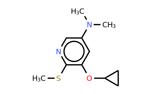 CAS 1243468-09-8 | 5-Cyclopropoxy-N,n-dimethyl-6-(methylthio)pyridin-3-amine