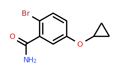 CAS 1243468-10-1 | 2-Bromo-5-cyclopropoxybenzamide