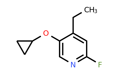 CAS 1243468-13-4 | 5-Cyclopropoxy-4-ethyl-2-fluoropyridine
