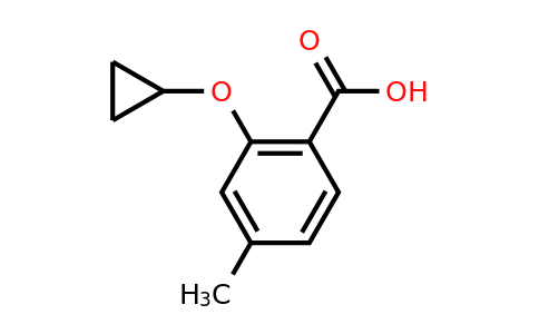 CAS 1243468-14-5 | 2-Cyclopropoxy-4-methylbenzoic acid