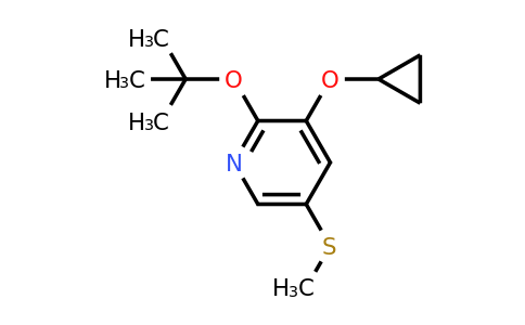 CAS 1243468-15-6 | 2-Tert-butoxy-3-cyclopropoxy-5-(methylthio)pyridine