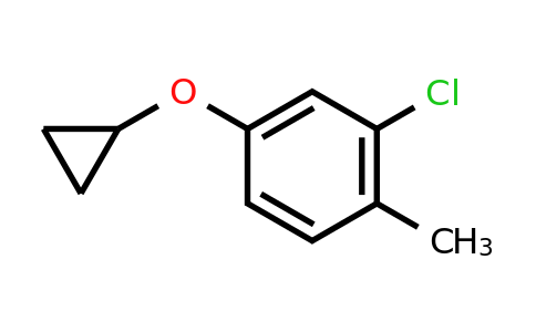 CAS 1243468-27-0 | 2-Chloro-4-cyclopropoxy-1-methylbenzene