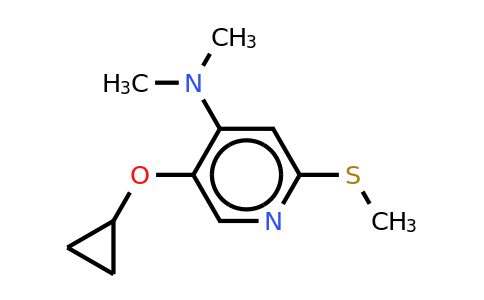 CAS 1243468-38-3 | 5-Cyclopropoxy-N,n-dimethyl-2-(methylthio)pyridin-4-amine