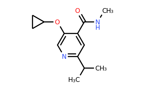 CAS 1243468-41-8 | 5-Cyclopropoxy-2-isopropyl-N-methylisonicotinamide