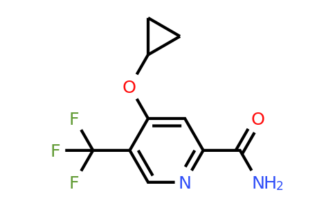 CAS 1243468-42-9 | 4-Cyclopropoxy-5-(trifluoromethyl)picolinamide