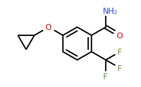 CAS 1243468-43-0 | 5-Cyclopropoxy-2-(trifluoromethyl)benzamide
