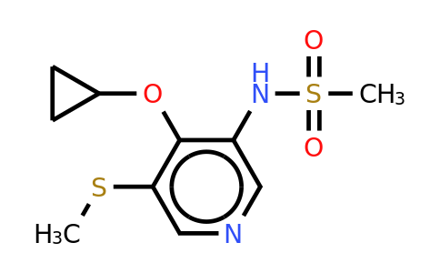 CAS 1243468-44-1 | N-(4-cyclopropoxy-5-(methylthio)pyridin-3-YL)methanesulfonamide