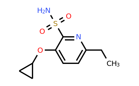 CAS 1243468-46-3 | 3-Cyclopropoxy-6-ethylpyridine-2-sulfonamide