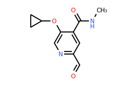CAS 1243468-48-5 | 5-Cyclopropoxy-2-formyl-N-methylisonicotinamide