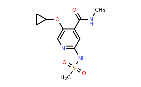 CAS 1243468-56-5 | 5-Cyclopropoxy-N-methyl-2-(methylsulfonamido)isonicotinamide