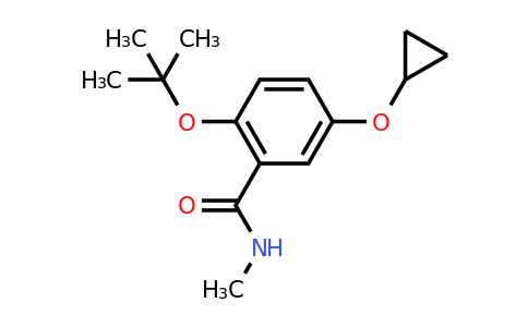 CAS 1243468-57-6 | 2-Tert-butoxy-5-cyclopropoxy-N-methylbenzamide