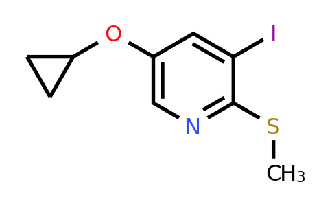 CAS 1243468-58-7 | 5-Cyclopropoxy-3-iodo-2-(methylsulfanyl)pyridine