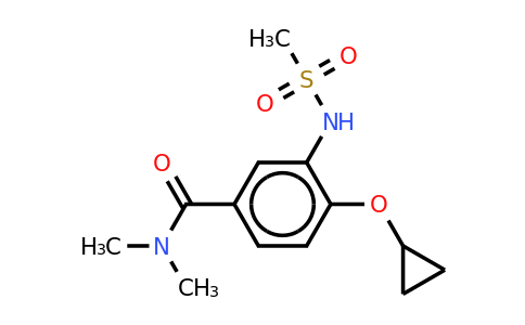 CAS 1243468-59-8 | 4-Cyclopropoxy-N,n-dimethyl-3-(methylsulfonamido)benzamide