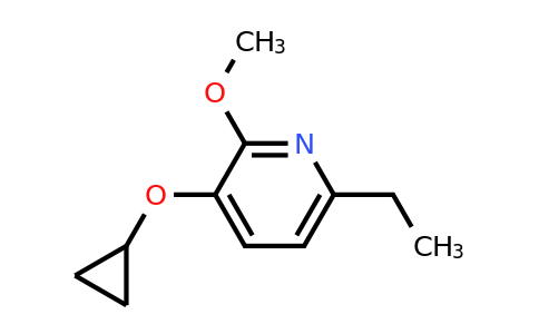 CAS 1243468-62-3 | 3-Cyclopropoxy-6-ethyl-2-methoxypyridine