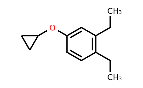 CAS 1243468-70-3 | 4-Cyclopropoxy-1,2-diethylbenzene