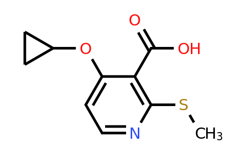 CAS 1243468-71-4 | 4-Cyclopropoxy-2-(methylthio)nicotinic acid