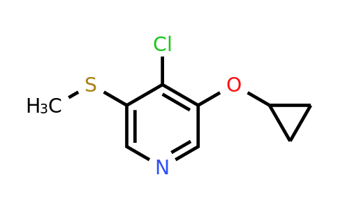 CAS 1243468-75-8 | 4-Chloro-3-cyclopropoxy-5-(methylsulfanyl)pyridine
