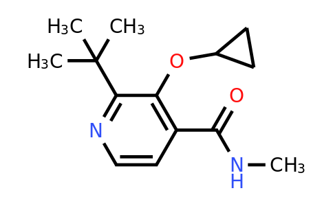 CAS 1243468-78-1 | 2-Tert-butyl-3-cyclopropoxy-N-methylisonicotinamide