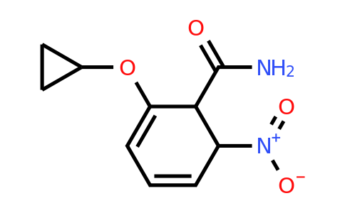 2-Cyclopropoxy-6-nitrocyclohexa-2,4-dienecarboxamide