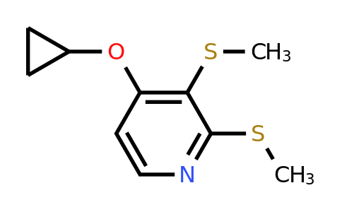 CAS 1243468-80-5 | 4-Cyclopropoxy-2,3-bis(methylsulfanyl)pyridine