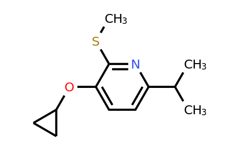 CAS 1243468-81-6 | 3-Cyclopropoxy-6-isopropyl-2-(methylthio)pyridine