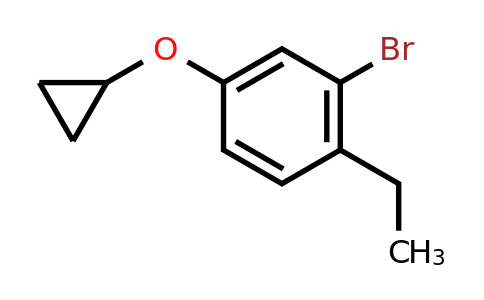 CAS 1243468-82-7 | 2-Bromo-4-cyclopropoxy-1-ethylbenzene