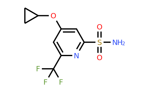 CAS 1243468-85-0 | 4-Cyclopropoxy-6-(trifluoromethyl)pyridine-2-sulfonamide