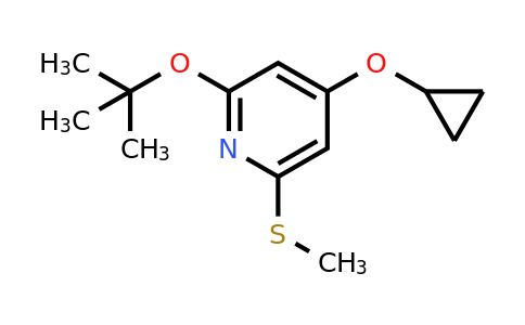 CAS 1243468-86-1 | 2-Tert-butoxy-4-cyclopropoxy-6-(methylthio)pyridine