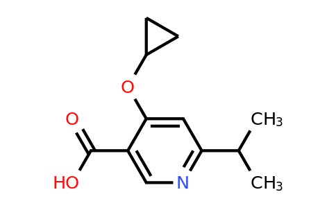CAS 1243468-87-2 | 4-Cyclopropoxy-6-isopropylnicotinic acid