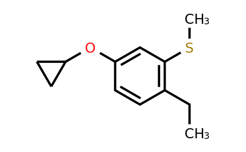 CAS 1243468-90-7 | (5-Cyclopropoxy-2-ethylphenyl)(methyl)sulfane