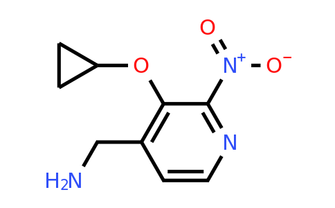 CAS 1243468-91-8 | (3-Cyclopropoxy-2-nitropyridin-4-YL)methanamine