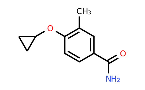 CAS 1243468-94-1 | 4-Cyclopropoxy-3-methylbenzamide